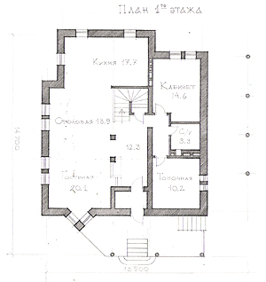 план 1-ого этажа
